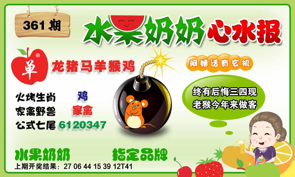 361期水果心水报[图]
