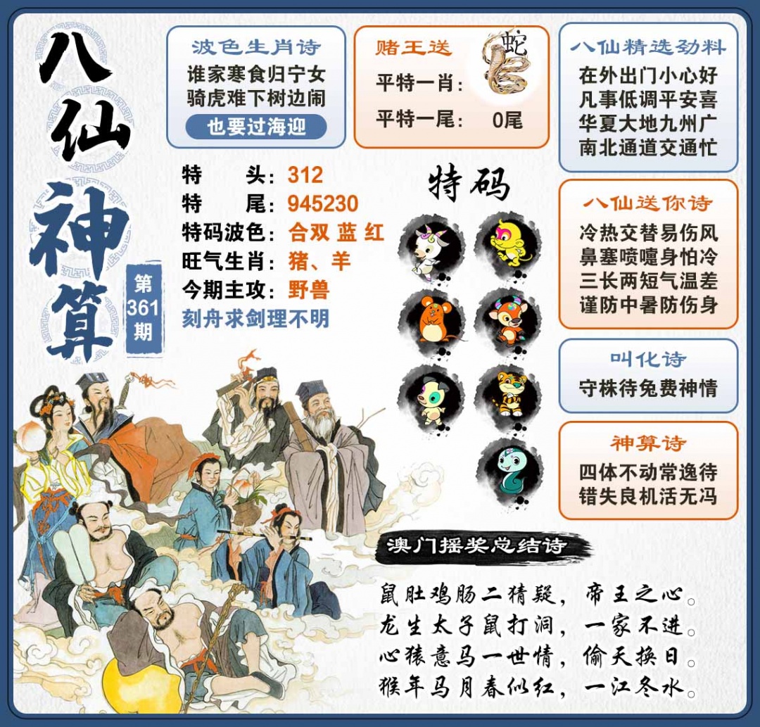 361期八仙神算[图]