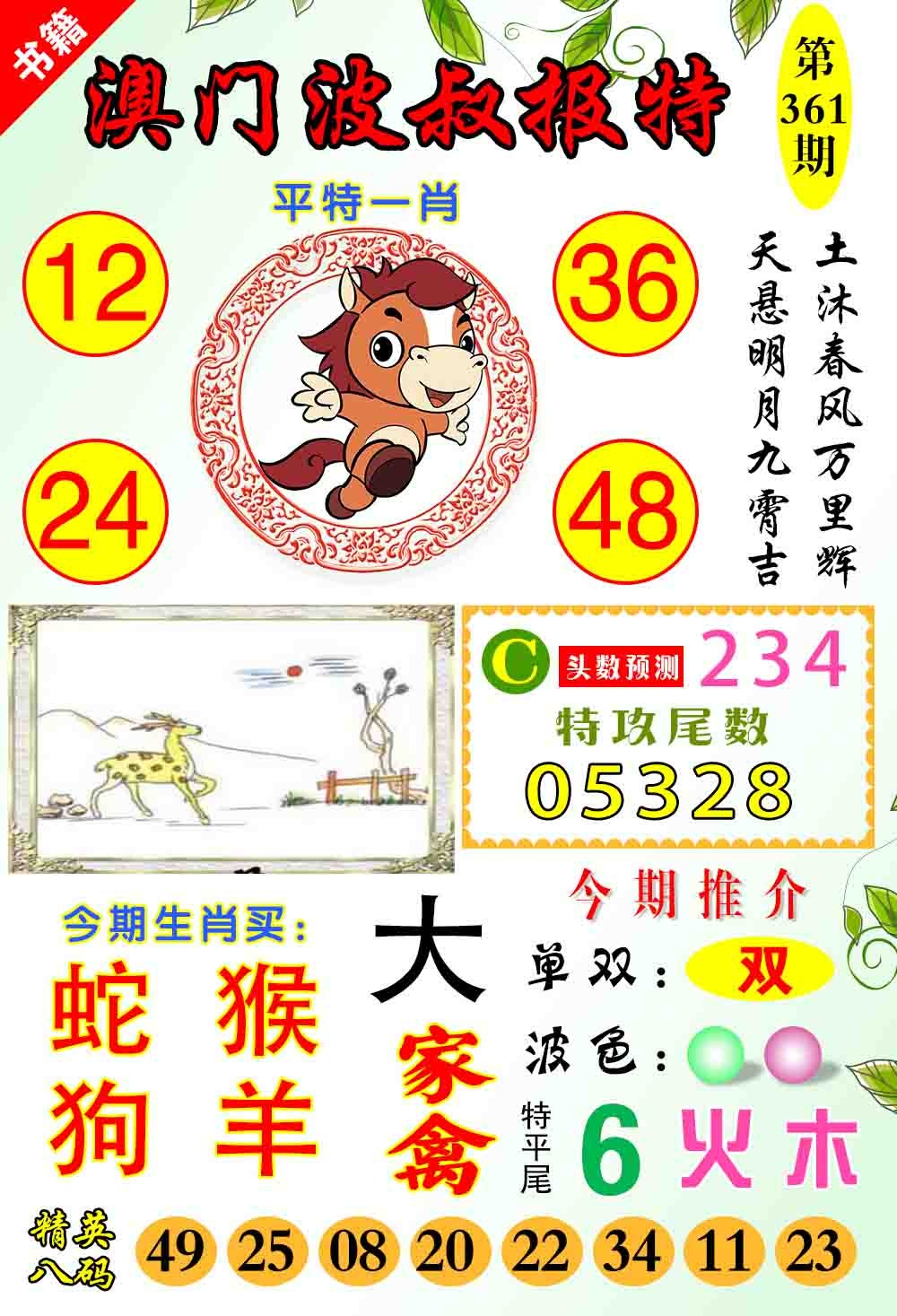 361期澳门波叔报特[图]